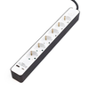 Produžni kabl Kettz KT-PK06UC3.4B 6 utičnica/1xUSB/1xTip C/IP20 stepen zaštite 3m