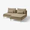 SÖDERHAMN Sofa dvosed s lenjivcem, Johanneshov smeđebež