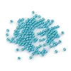 Plastične voščene kroglice / biseri Glance O4 mm - F32 modra turkizna (10 g)