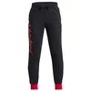 Under Armour UA Rival Fleece Script Otroški spodnji del trenirke 821647 Črna