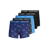 JACK & JONES Boksarice JACTHOR marine / azur / črna / bela