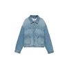Pull&Bear Prehodna jakna moder denim