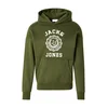 JACK & JONES Majica JJVICTO oliva/bela