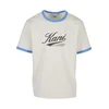 Karl Kani Majica Cursive Varsity modra / črna / off-bela