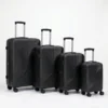 Set kofera 4u1 u crnoj boji - Deco Ray dezen