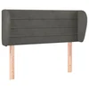 vidaXL vidaXL Vzglavje z ušesi temno sivo 103x23x78/88 cm žamet, (20736232)