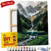 ERS Slika po številkah z okvirjem Hiša v gorah 50x70 cm