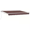 Povlačivi tende Smeđa 3,5 x 2 m 100% Poliester i Aluminij