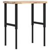 Radni stol 80x60x(73-99,5) cm masivno drvo bagrema pravokutni
