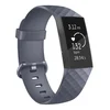 BStrap Silicone Diamond (Small) pašček za Fitbit Charge 3/4, dark gray