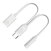 Adapter USB-C - mini Jack 3,5 mm/USB-C (vtičnica) IKA-1001 2v1 na avdio in USB - bel
