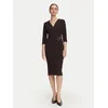 Rinascimento Cocktail obleka CFC0131143003 Temno rjava Regular Fit
