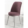 Hanah Home set trpezarijskih stolica Dexa 2 kom, puder roze tkanina Babyface, hromirane metalne noge