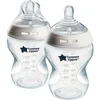 Tommee Tippee C2N Closer to Nature Natured steklenička za dojenčke 2 ks 0m+ 2x260 ml