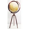 Casa Padrino luxury decorative globe with tripod antique copper/multicolored A 31 x H. 66 cm - Office decoration - Living room decoration - Decorative accessories