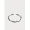 GUESS Zapestnica PANTHER srebrna
