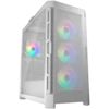 COUGAR | Duoface Pro RGB White | PC Case | Mid Tower/TG & Airflow Front Panel/4 x ARGB Fans/TG Left Panel - CGR-DUOFACE PRO RGB W
