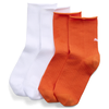 PUMA Womens Short Socks (2-Pack), Clothing, White/Red, 39/42