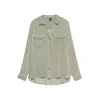 VERO MODA Bluza VMBUMPY oliva / bela