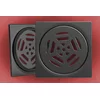 Podna rešetka 150x150 / fi 130mm crna 1.5 model 1 ( 28827 )
