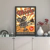 Wallity Uramljena slika Retro Movie Festival, 35x45 cm