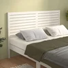 Uzglavlje za krevet bijelo 141 x 4 x 100 cm od masivne borovine