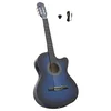 Klasična gitara Western s ujednačivačem i 6 žica plava