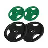 GORILLA SPORTS Set gumiranih olimpijskih tegova (2x5 kg i 2x10 kg)