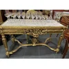 Casa Padrino baroque dining table gold/white - Rectangular solid wood dining room table with marble top - Dining room furniture in baroque style - Baroque furniture - Noble & Magnificent