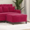 Vidaxl Stolček za noge vinsko rdeč 70x55x41 cm žamet