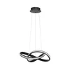 LED prigušiva luster na sajli SALO LED/28W/230V 3000K crna