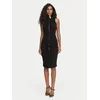 Elisabetta Franchi Cocktail obleka AB-036-67E2-V700 Črna Fitted Fit