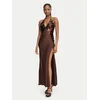 Bardot Cocktail obleka Yve  59315DB6 Temno rjava Regular Fit