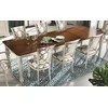 Casa Padrino luxury baroque extendable dining table brown/cream white - Made in Italy