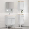 Set namještaja za kupaonicu s ladicama Zidne FLORO 3 pcs Bijelo