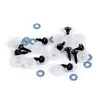 Bleščeče oči z varovalom O10 mm - (10) modre fine (50 set)