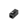Keystone Lanberg Keystone spojnik RJ45 - RJ45 UTP Cat.5e, mrežni, črn