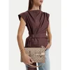 Ročna torba Nine West EO-ELEGANT FLOW-TK25740 Temno bež