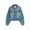 Bershka Prehodna jakna moder denim