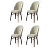 HANAH HOME Set 4 stolice Ritim Cream Brown