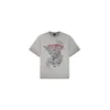 Ed Hardy Majica siva / kamen / temno rdeča