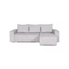 Grantex Line Ugaona garnitura Lena SVL, 130x190cm, Svetlosiva