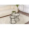 Hanah Home Set klub stolova Black, Crni
