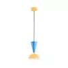 Viseći luster na sajli ENTORI 1xE27/15W/230V žuta/plava