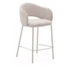 Kremno bel barski stol (višina sedeža 65 cm) Maina – Kave Home