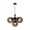 Nordlux - Luster na sajli IVONA 4xE27/28W/230V crna