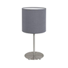 Eglo 55215 - Stona lampa PASTERI 1xE14/40W/230V siva