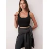 Trendyol Milla Ženski top Thmaw26Ss00012, Crni