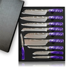 Set kuhinjskih noževa KN-13830 - 10kom / Ljubičasta KP13830