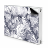tulup.si Pokrov za radiator PVC Sive rože 80x60 cm